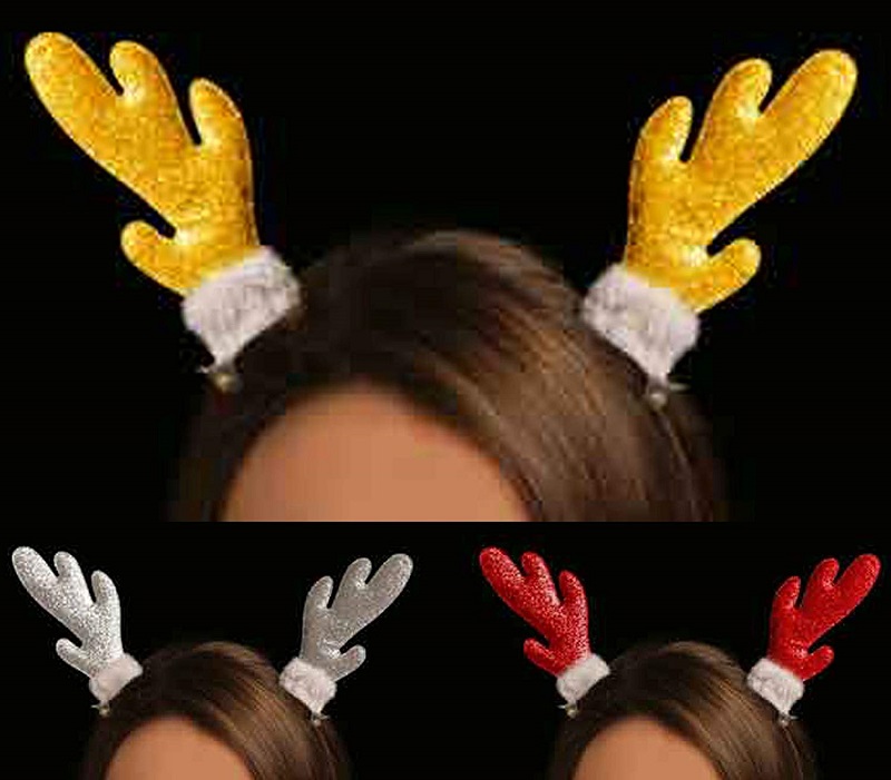 antler hair clips