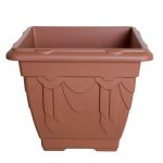 G020443 – 38cm Square Venetian Planter (Terracotta)