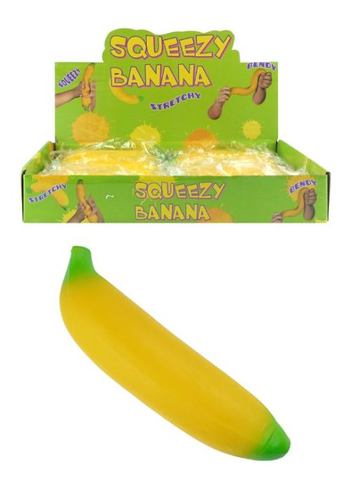 Banana Squeeze Toy 18cm c Bargain WholeSalers