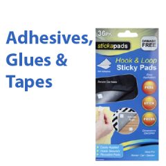 Adhesives, Glues & Tapes