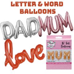 Letter & Word Balloons