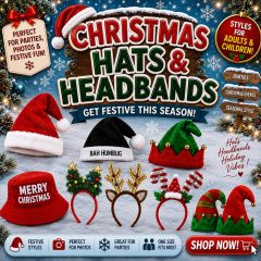 Christmas Hats & Headbands