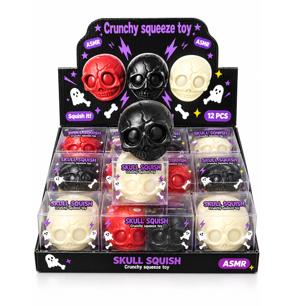 Halloween Skull Squish Display